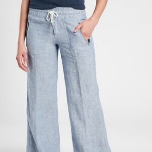 Athleta Women's Blue Linen Pants